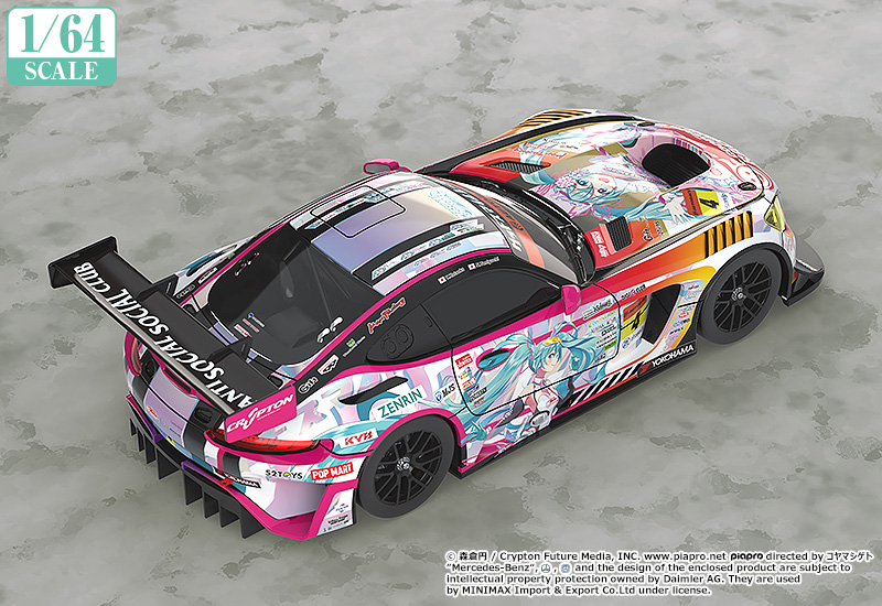 1/64 Scale Good Smile Hatsune Miku AMG 2021 SUPER GT Round 3 Ver